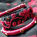হাতের তৈরি লাল-কালো ডিজাইনার চুড়ি সেট – ঐতিহ্যবাহী ফ্যাশন জুয়েলারি