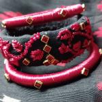 হাতের তৈরি লাল-কালো ডিজাইনার চুড়ি সেট – ঐতিহ্যবাহী ফ্যাশন জুয়েলারি