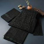 এলিগ্যান্ট কালো এমব্রয়ডারি ৩ পিস