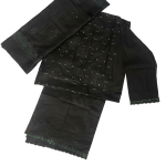 এলিগ্যান্ট কালো এমব্রয়ডারি ৩ পিস